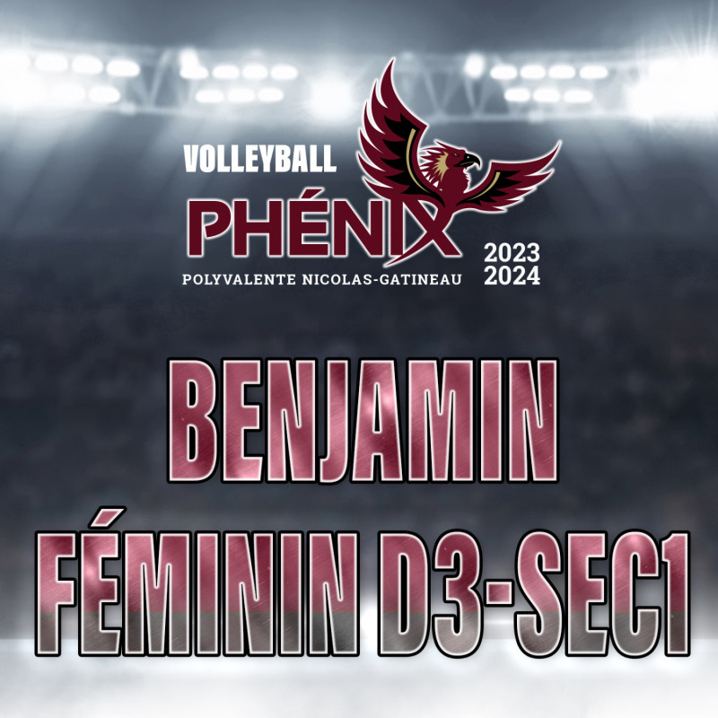 Benjamin Féminin D3 Sec1